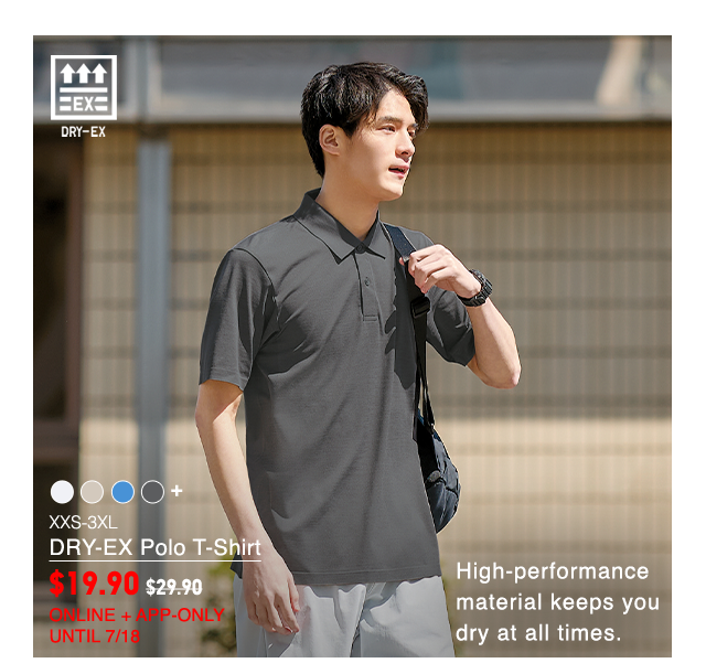 PDP4 - MEN DRY-EX POLO SHIRT