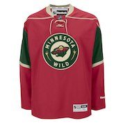 Reebok Minnesota Wild Mens Premier Home Jersey - Red