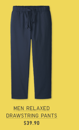 MEN RELAXED DRAWSTRING PANTS $39.90