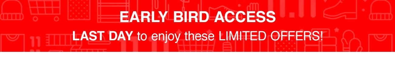 Early Bird Access Title