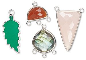 Gemstone and Sterling Silver Pendants and Drops