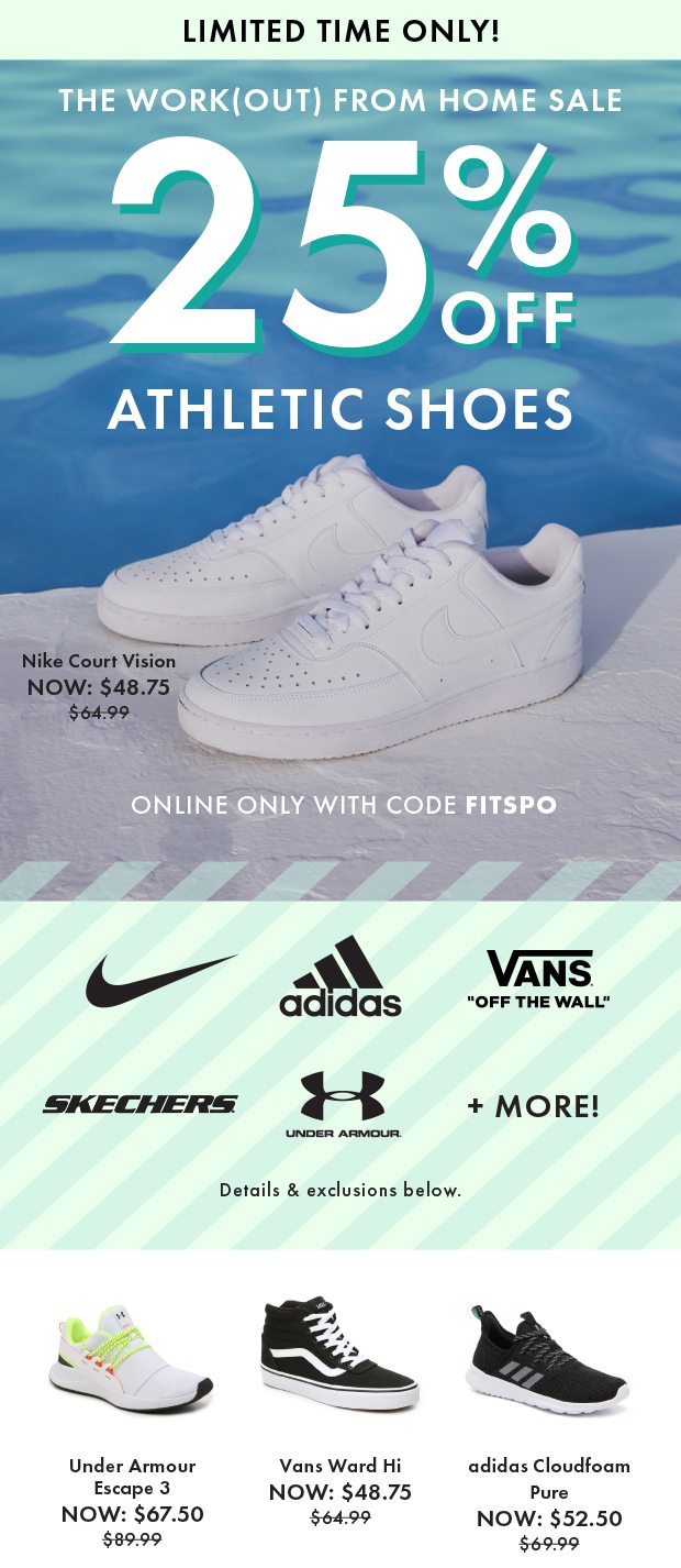 vans 25 off