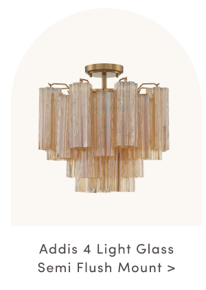 Addis 4 Light Glass Semi Flush Mount