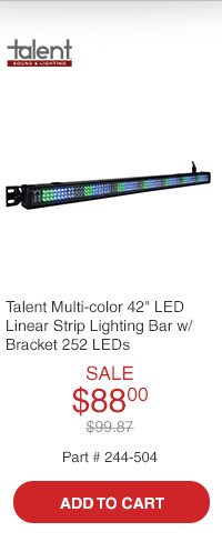 Talent BL252 Multi-color 42in LED Linear Strip Lighting Bar with Bracket 252 LEDs
