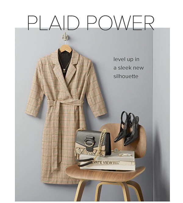 Plaid Power! Level up in a sleek new silhouette. - Shop Now