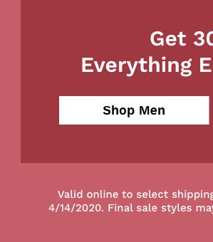 30% off Men's Bestsellers