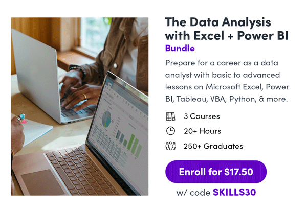 The Data Analysis with Excel + Power BI Bundle