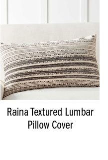 Raina Textured Lumbar Pillow Cover