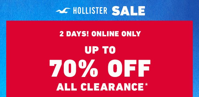 ❗️ Hollister Sale: now up to 70% off 