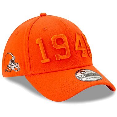 Cleveland Browns New Era 2019 NFL Sideline Color Rush 39THIRTY Flex Hat - Orange