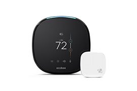 ecobee4 Alexa-enabled WiFi Smart Thermostat w/ Sensor