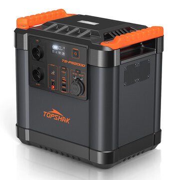 TOPSHAK TS-PS2000 2200Wh 2000W Portable Power Station Outdoor RV/Van Camping Urgent Solar Generator Solar Mobile Lithium Battery Pack