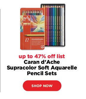 Caran d'Ache Supracolor Soft Aquarelle Pencil Sets - up to 47% off list