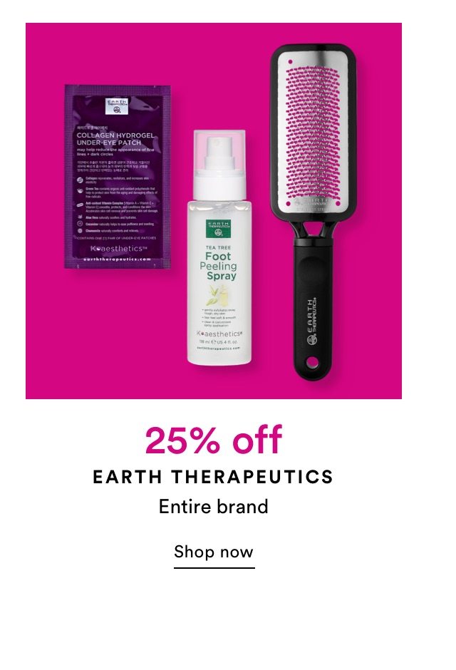 25% off Earth Therapeutics