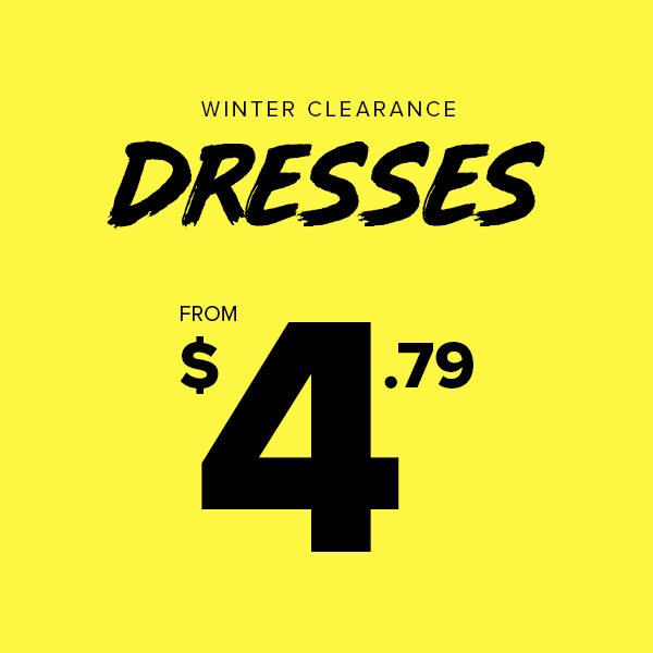 Shop Dresses on Sale from $4.79