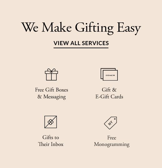 WE MAKE GIFTING EASY | VIEW ALL SERVICES