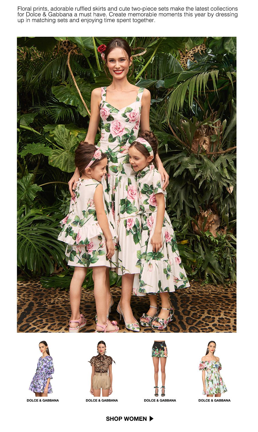 Dolce & Gabbana for the Mom & Daughter Duo - LUISAVIAROMA Email Archive