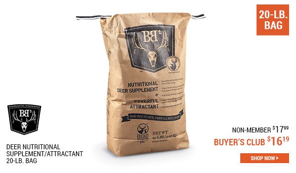 BB2 Deer Nutritional Supplement / Attractant, 20-lb. Bag