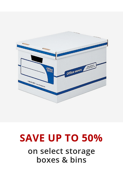 Save on select storage boxes