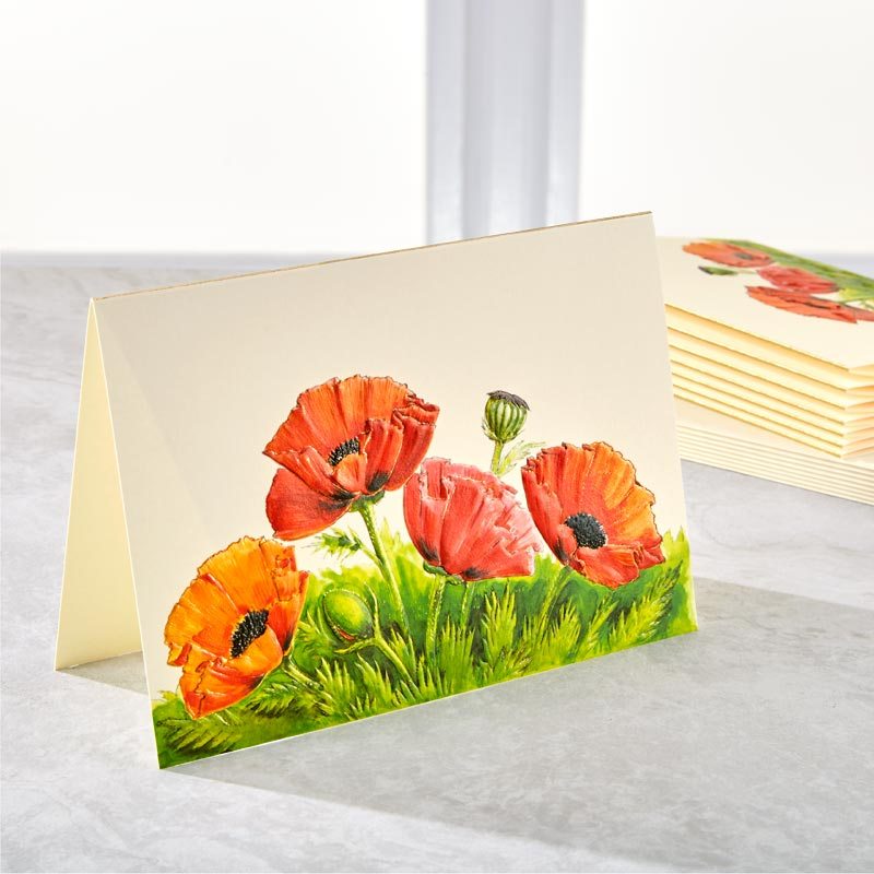 Field of Poppies Cards (Set of 8)