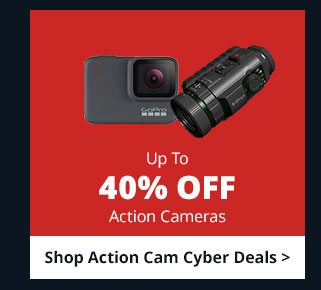 Save Up To 40% Off Action Cameras