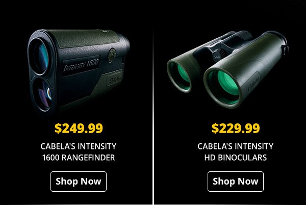 Intensity 1600 Rangefinder and Intensity HD Binoculars