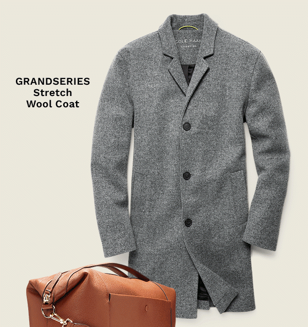 GRANDSERIES Stretch Wool Coat