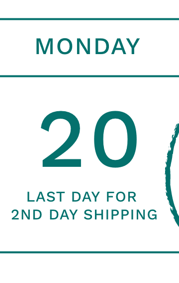 Monday, Dec. 20 Last Day for 2nd Day Shipping