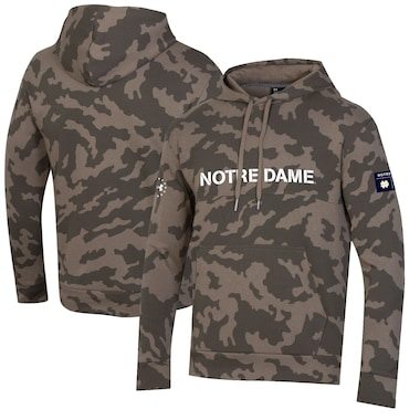 Notre Dame Fighting Irish Under Armour Military Appreciation Pullover Hoodie - Camo
