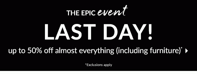 UP TO 50% ALMOST EVERYTHING
