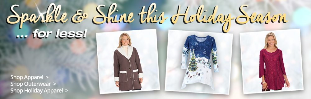 Sparkle and Sine this Holiday Season with great apparel!