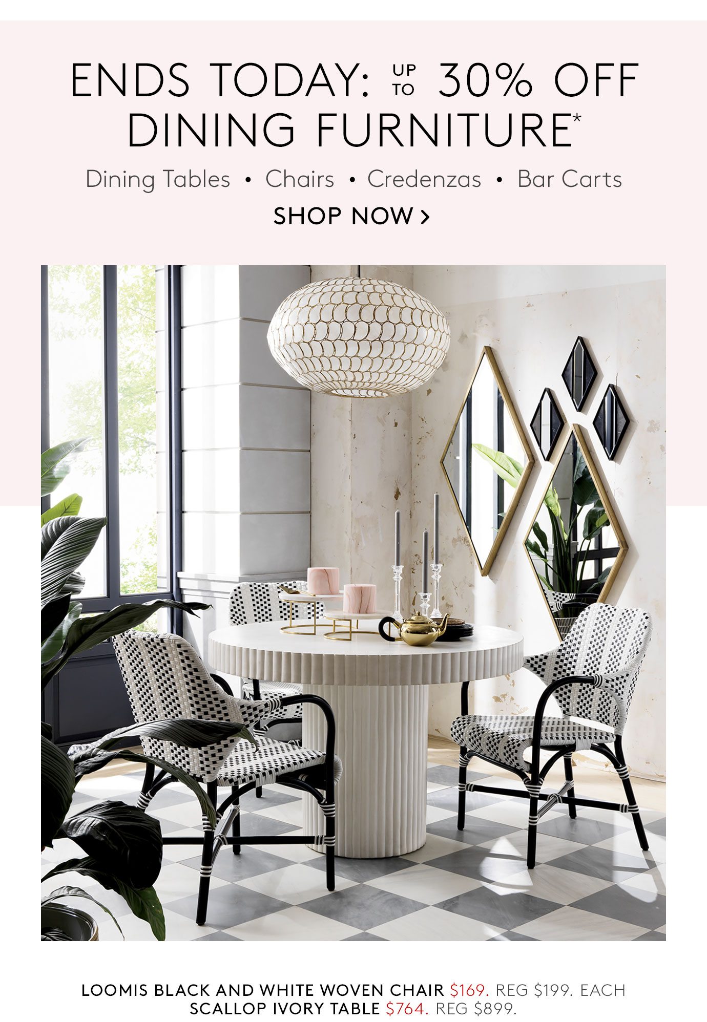 Up To 30 Off Dining Furniture Ends Today Cb2 Email Archive