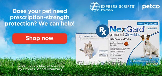 Does your pet need prescription-strength protection? We can help! Shop now. Prescriptions filled online only by Express Scripts Pharmacy.