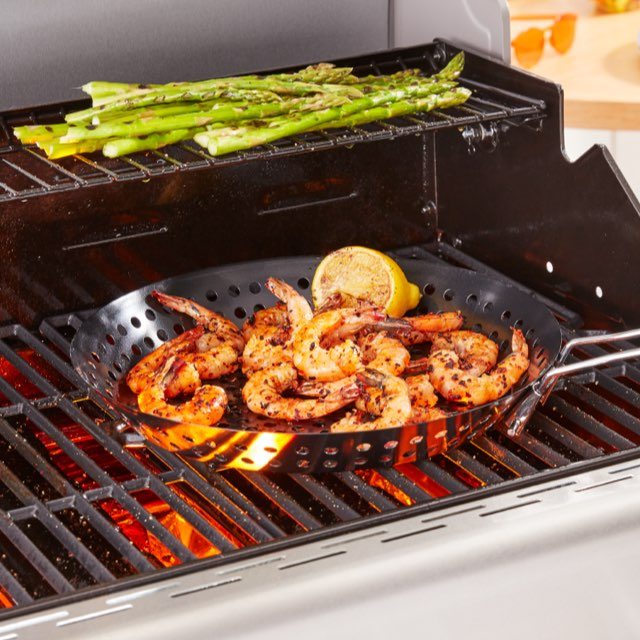 Just Grillin’® steel round nonstick 12-inch grill skillet