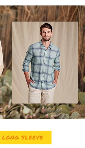 Shop The Salton Long Sleeve Shirt - Blue Surf