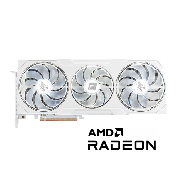 PowerColor AMD Radeon RX 7900 XT Hellhound Spectral White Overclocked Triple Fan 20GB GDDR6 PCIe 4.0 Graphics Card