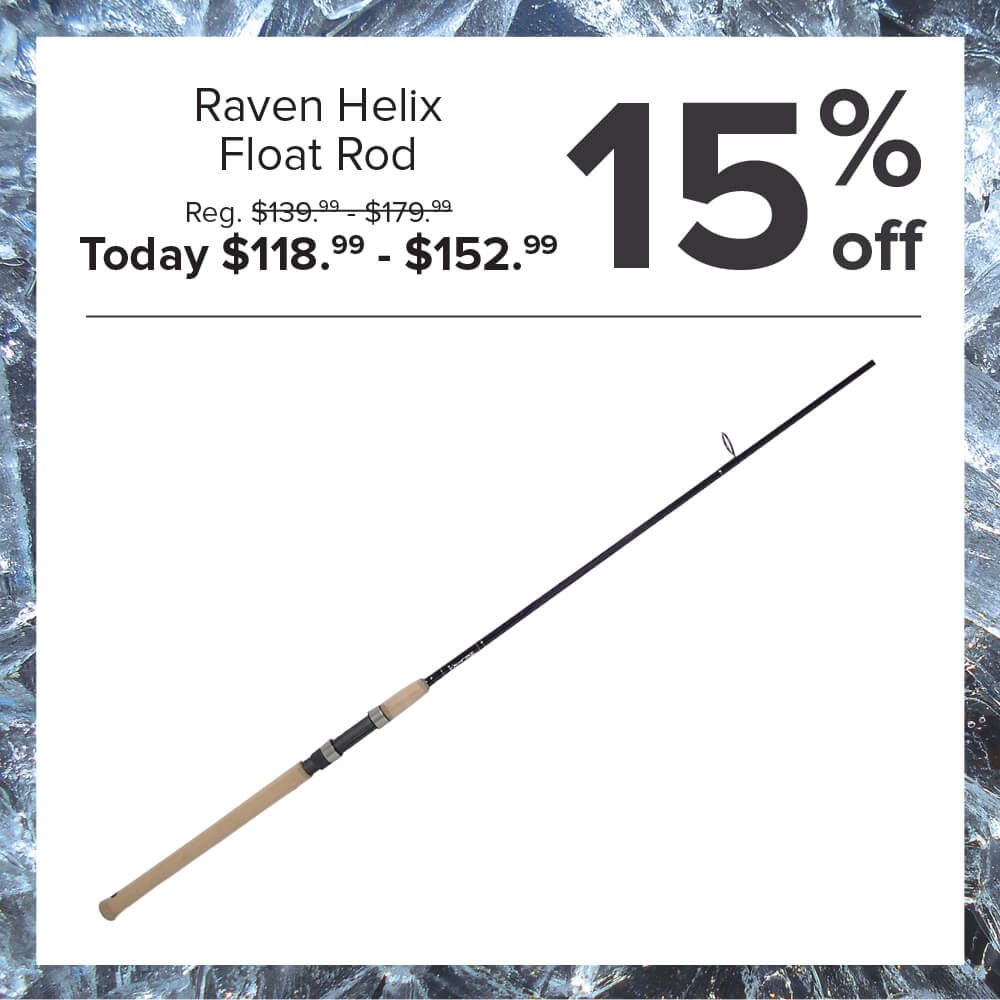 15% off the Raven Helix Float Rod