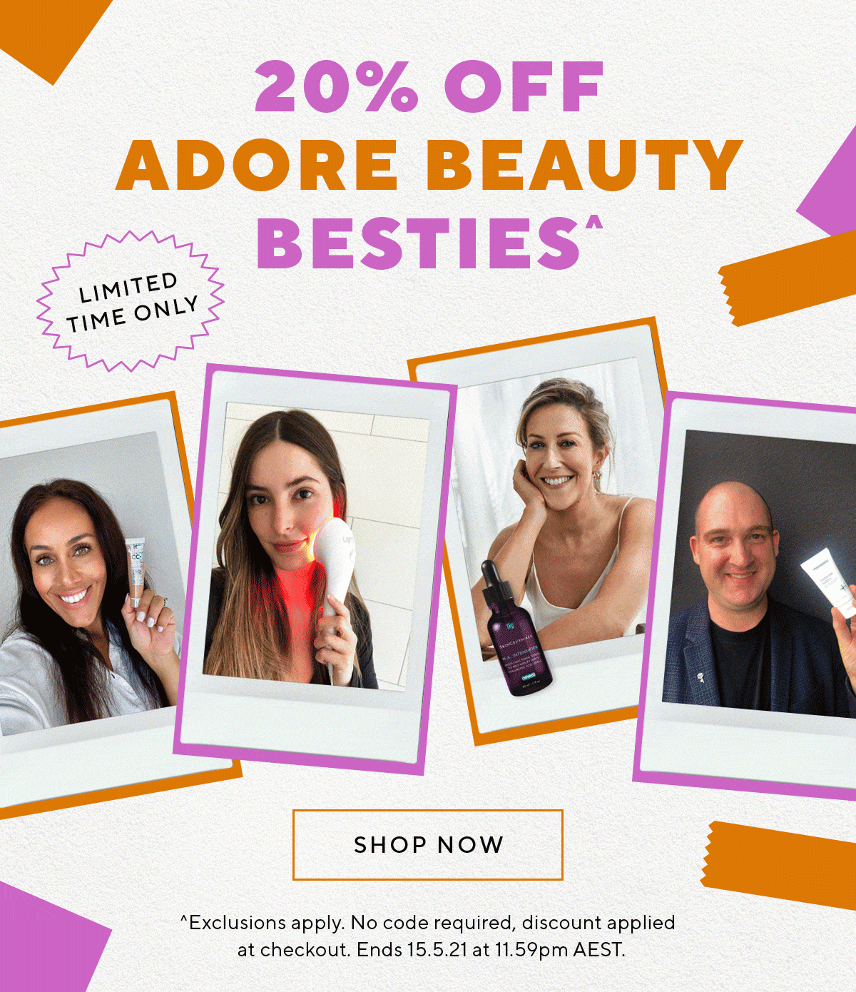20% off Adore Beauty Besties^