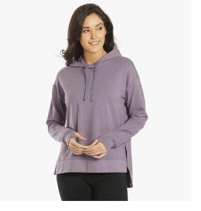 Everyday Yoga Diverse Solid Hi-Low Hooded Sweatshirt