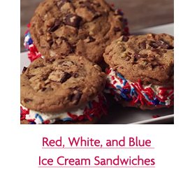 Red, White, and Blue Ice Cream Sandwiches