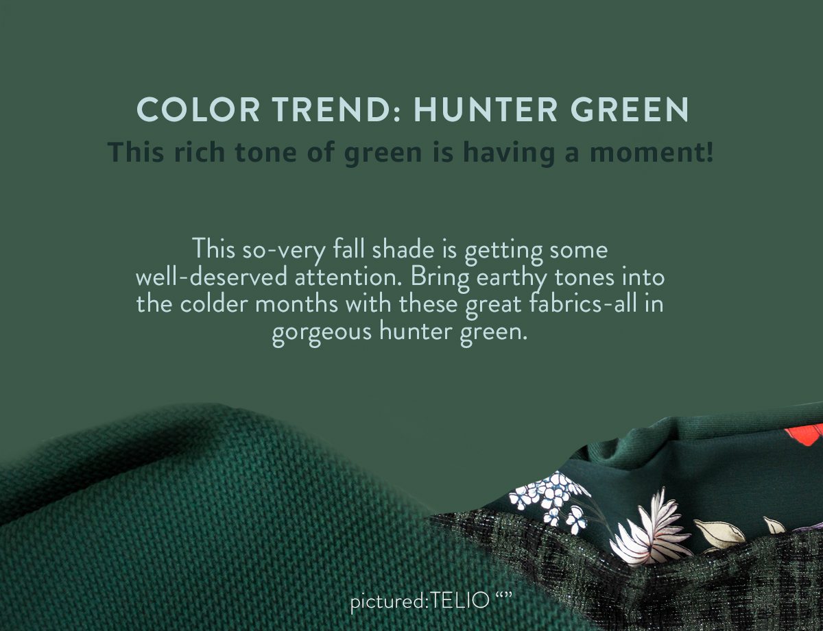 Color Trend: Hunter Green
