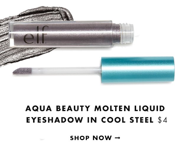 Aqua Beauty Molten Liquid Eyeshadow in Cool Steel