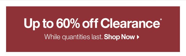 60% off Clearance