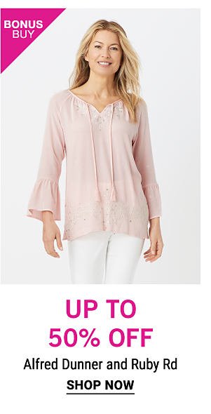 up to 50% off Alfred Dunner and Ruby Rd