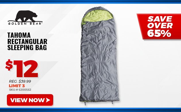 Golden Bear Tahoma Rectangular Sleeping Bag