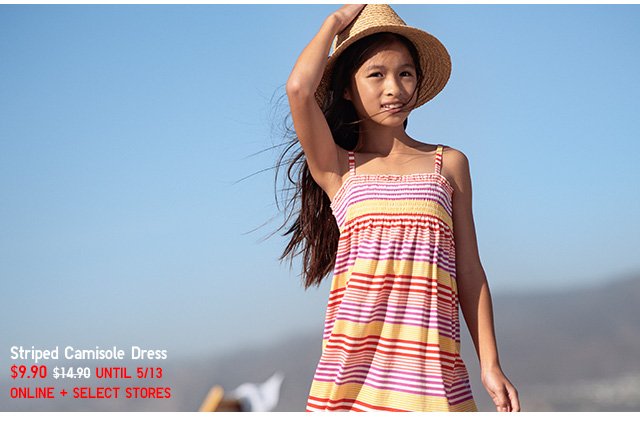 STRIPED CAMISOLE DRESS $14.90 - SHOP NOW