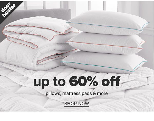 Up to 60% off Pillow,s Matress Pads and more - Shop Now