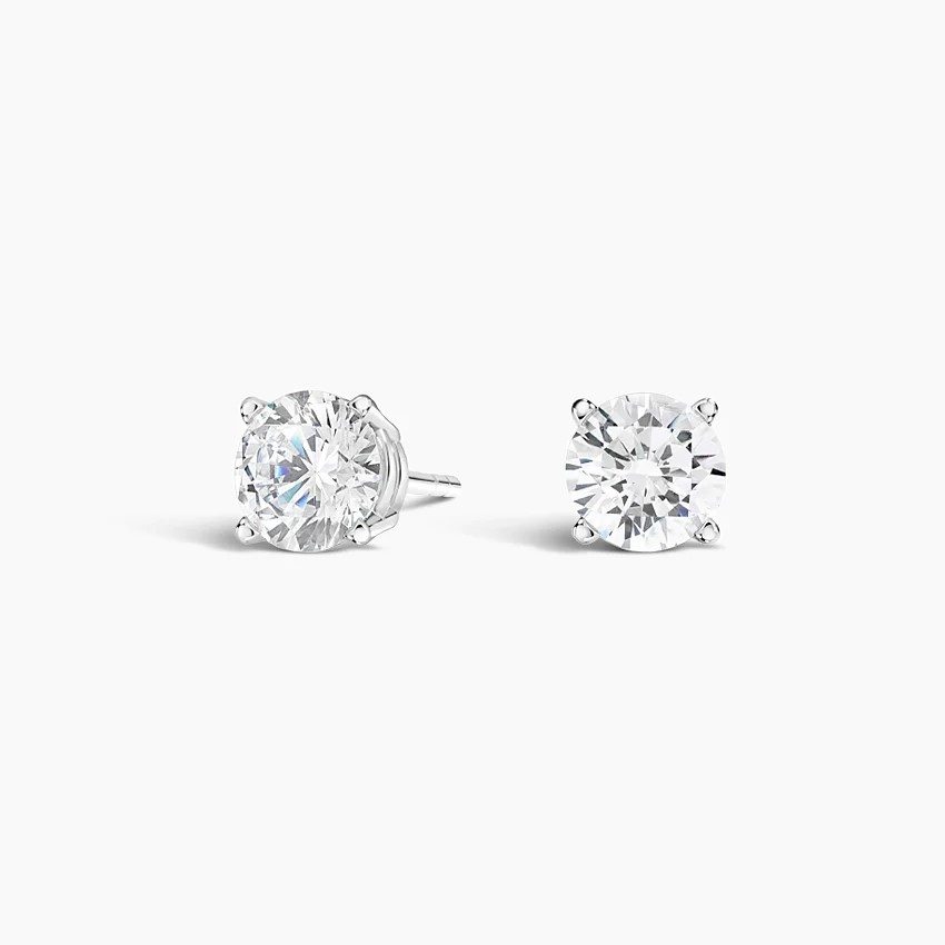 Lab Created Diamond Stud Earrings