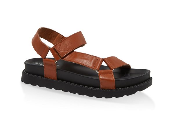 Velcro Strap Footbed Sandals