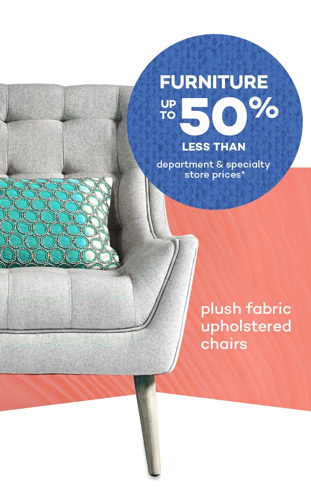 Plush fabric upholstered chairs.
